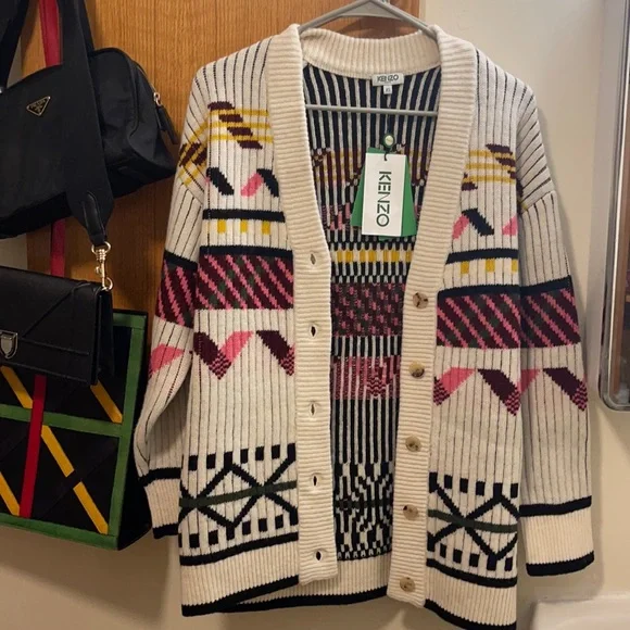 Kenzo | Sweaters | Kenzo Peruvian Fair Isle Cardigan | Poshmark
